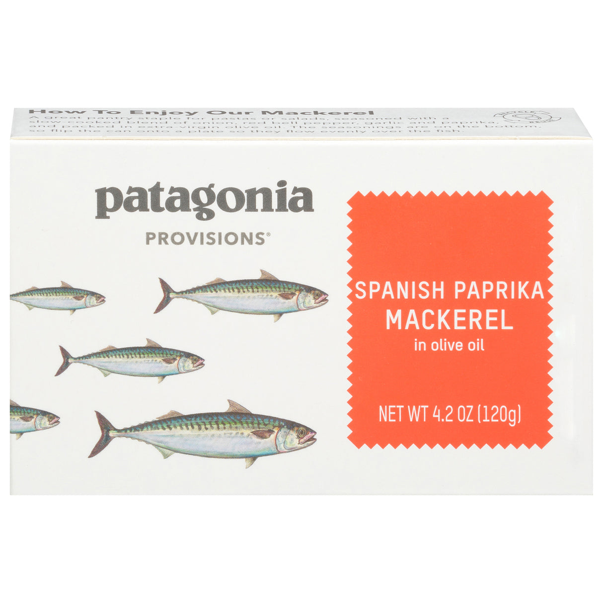 Patagonia Provisions Spanish Paprika Mackerel 10-Pack | Canned Seafood