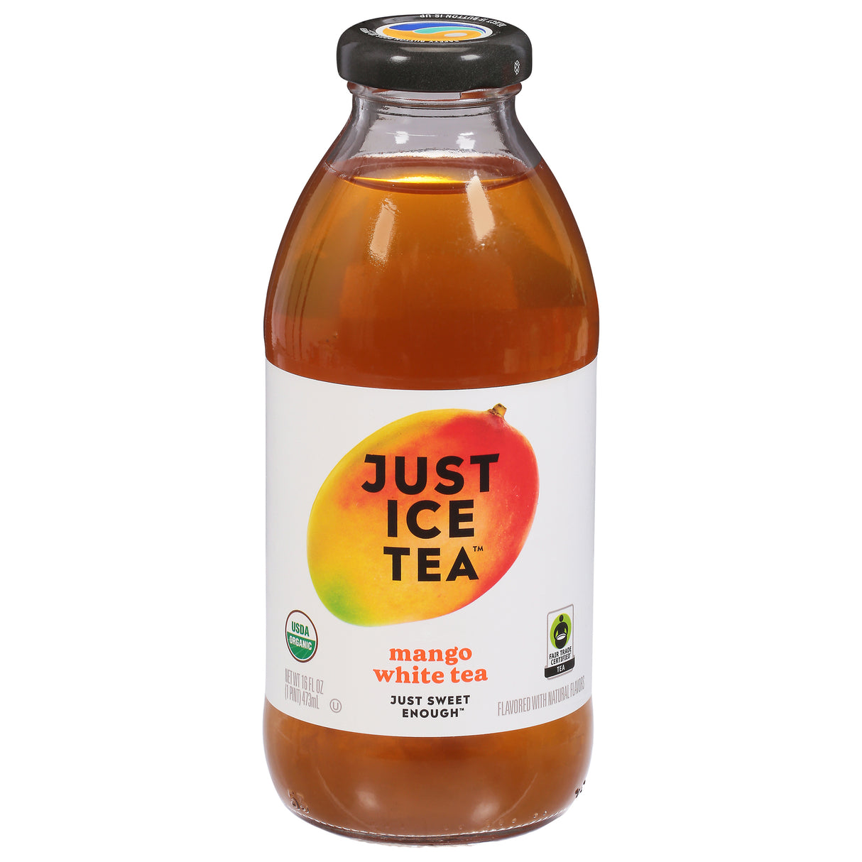 Just Ice Tea Organic White Mango Tea, 12-16 fl oz