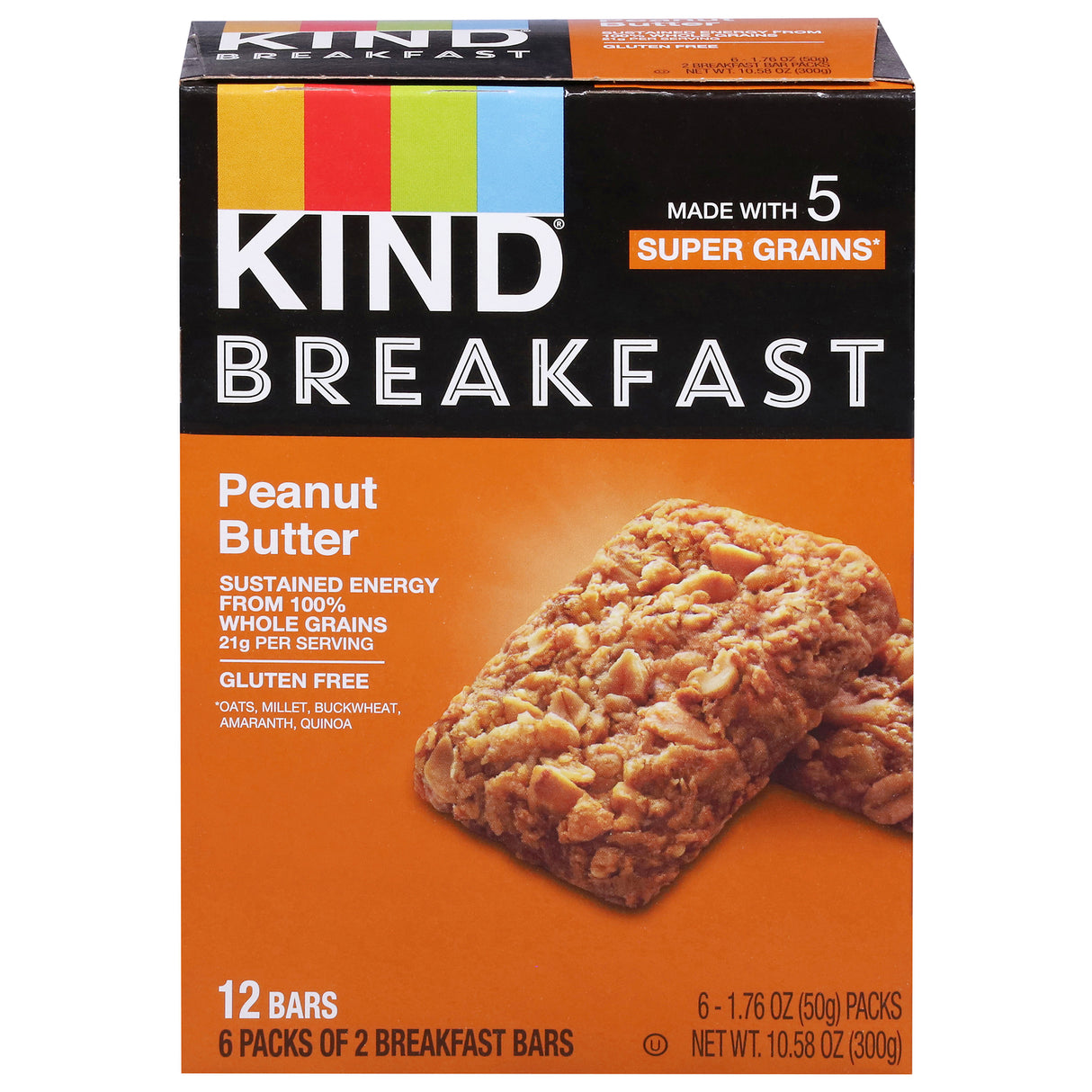 Kind Peanut Butter Breakfast Bar, 30 Count - Healthy On-the-Go Snack