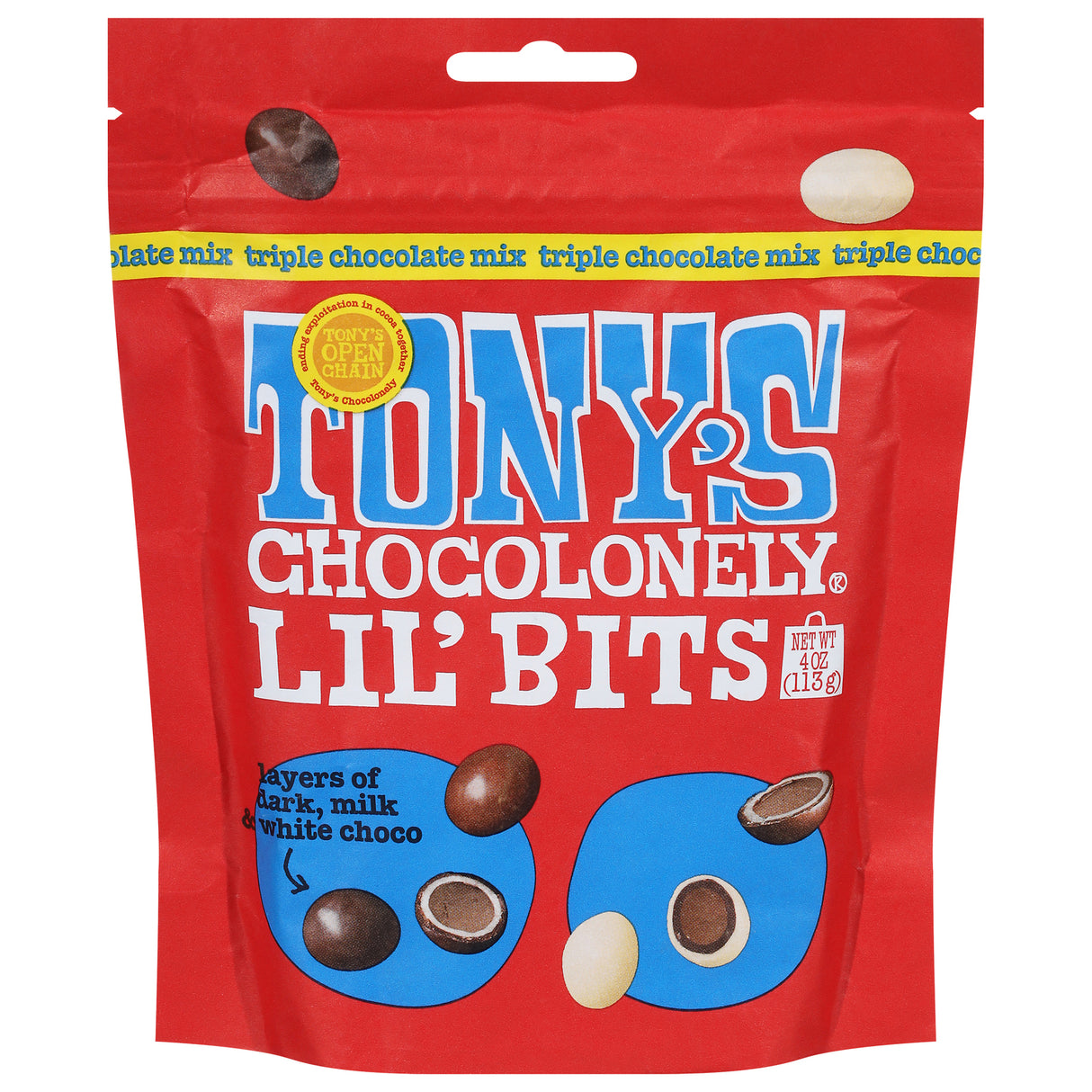 Tony's Chocolonely Lil' Bits Triple Chocolate - 8-4 Oz Bags