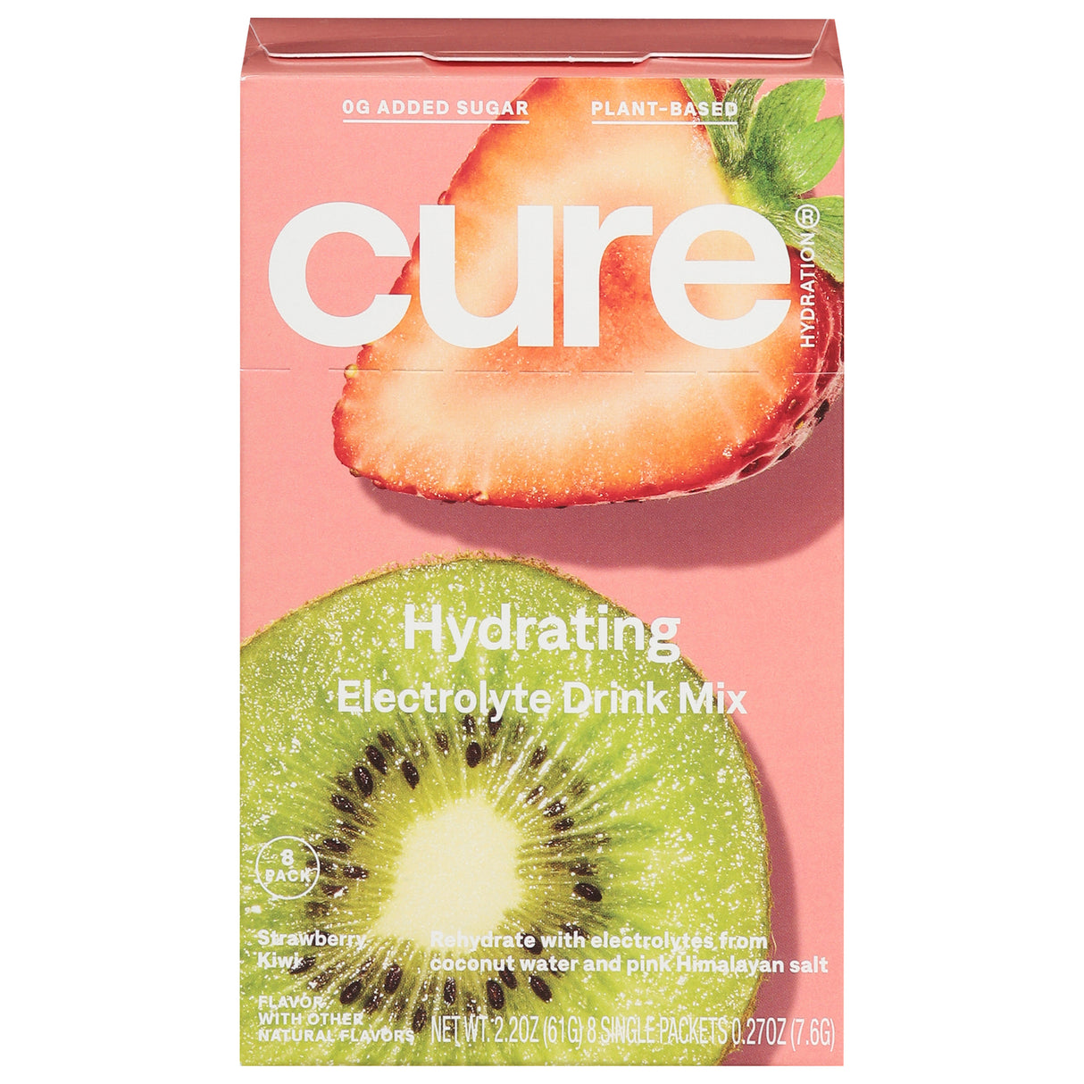 Cure Hydration Strawberry Kiwi Electrolyte Drink Mix - (Pack of 1 - 8/.27 Oz)