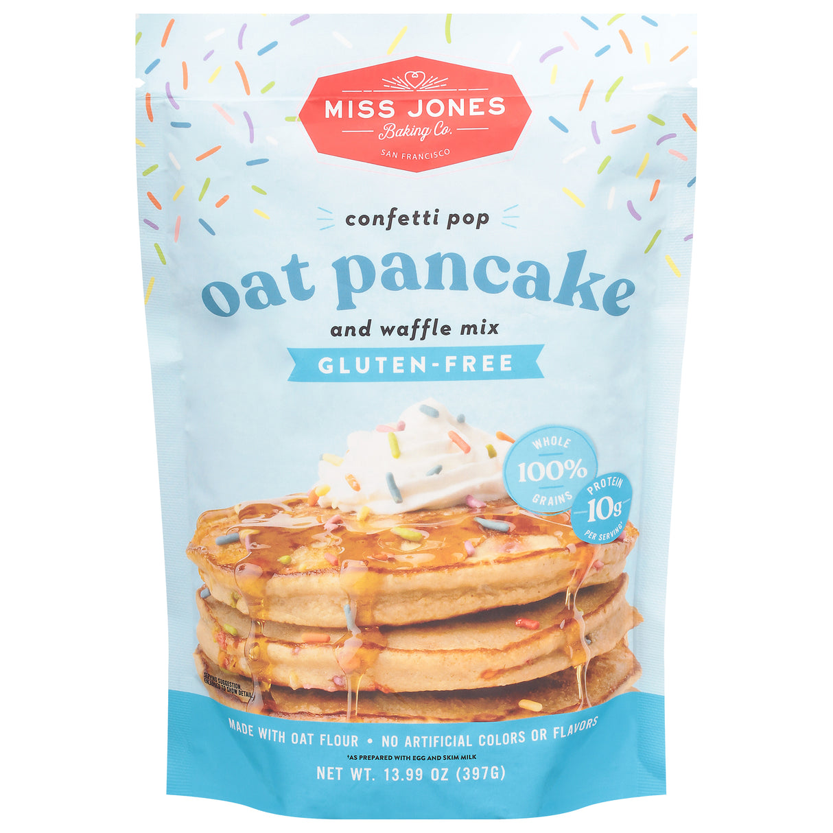 Miss Jones Baking Co Organic Confetti Pancake & Waffle Mix | Case of 6