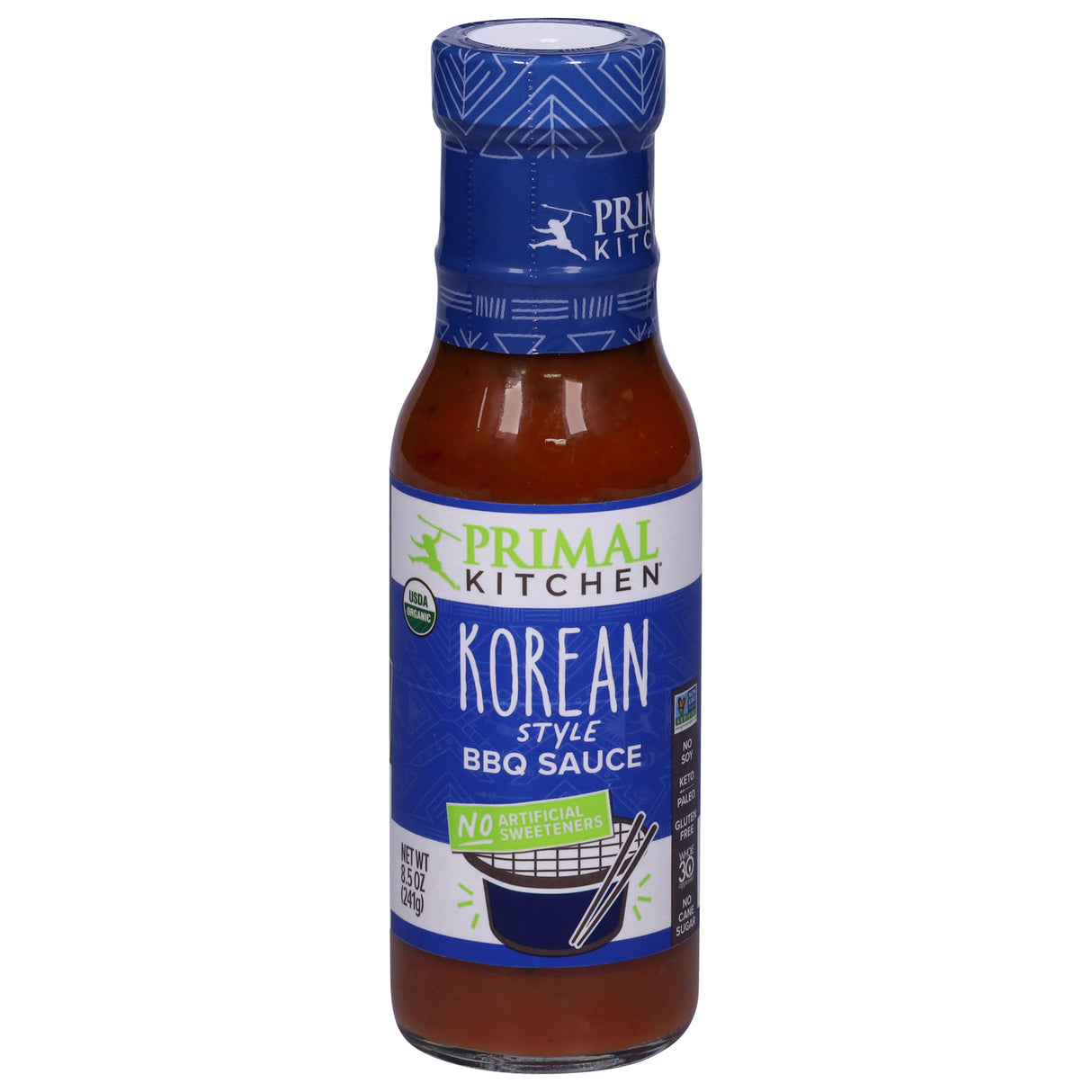 Primal Kitchen BBQ Sauce Organic Korean, 6 x 8.5 fl oz - Gluten-Free & Paleo-Friendly