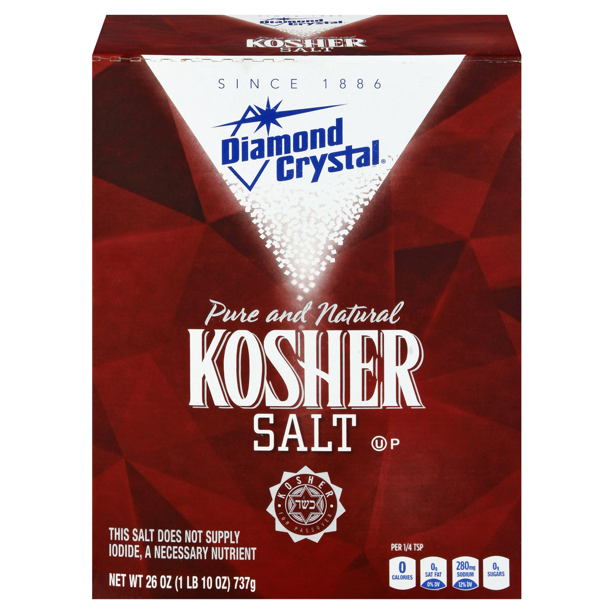 Diamond Crystal Kosher Salt Flakes, 26 oz (Pack of 9)