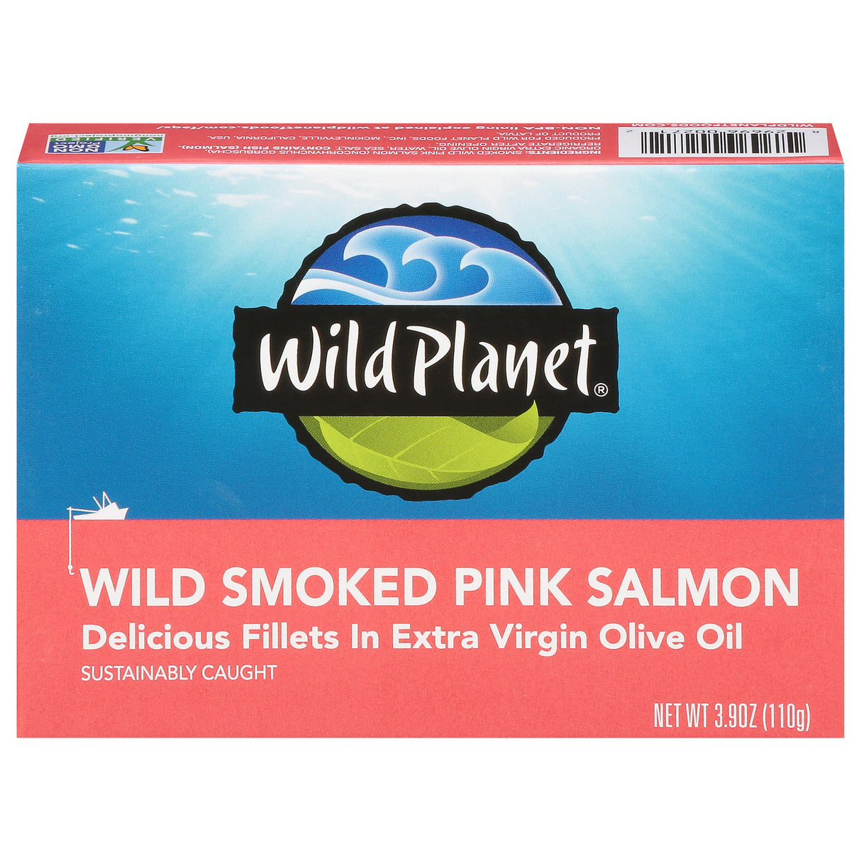 Wild Planet Pink Salmon - Smoked, 3.9 oz (Pack of 12)