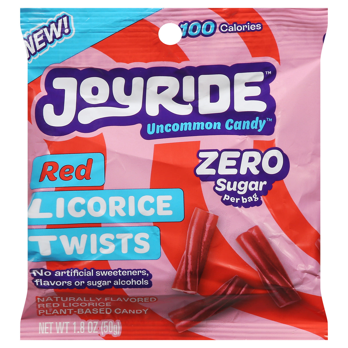 Joy Ride Licorice Original Zero, 8-1.8 Oz Bags