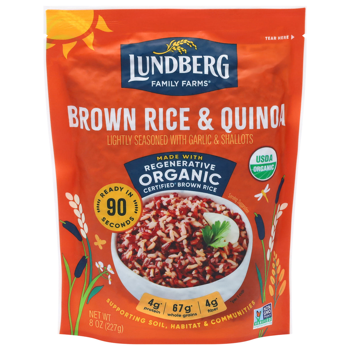 Lundberg Organic Brown Rice Quinoa Blend, 8 oz Bags, 6-Pack
