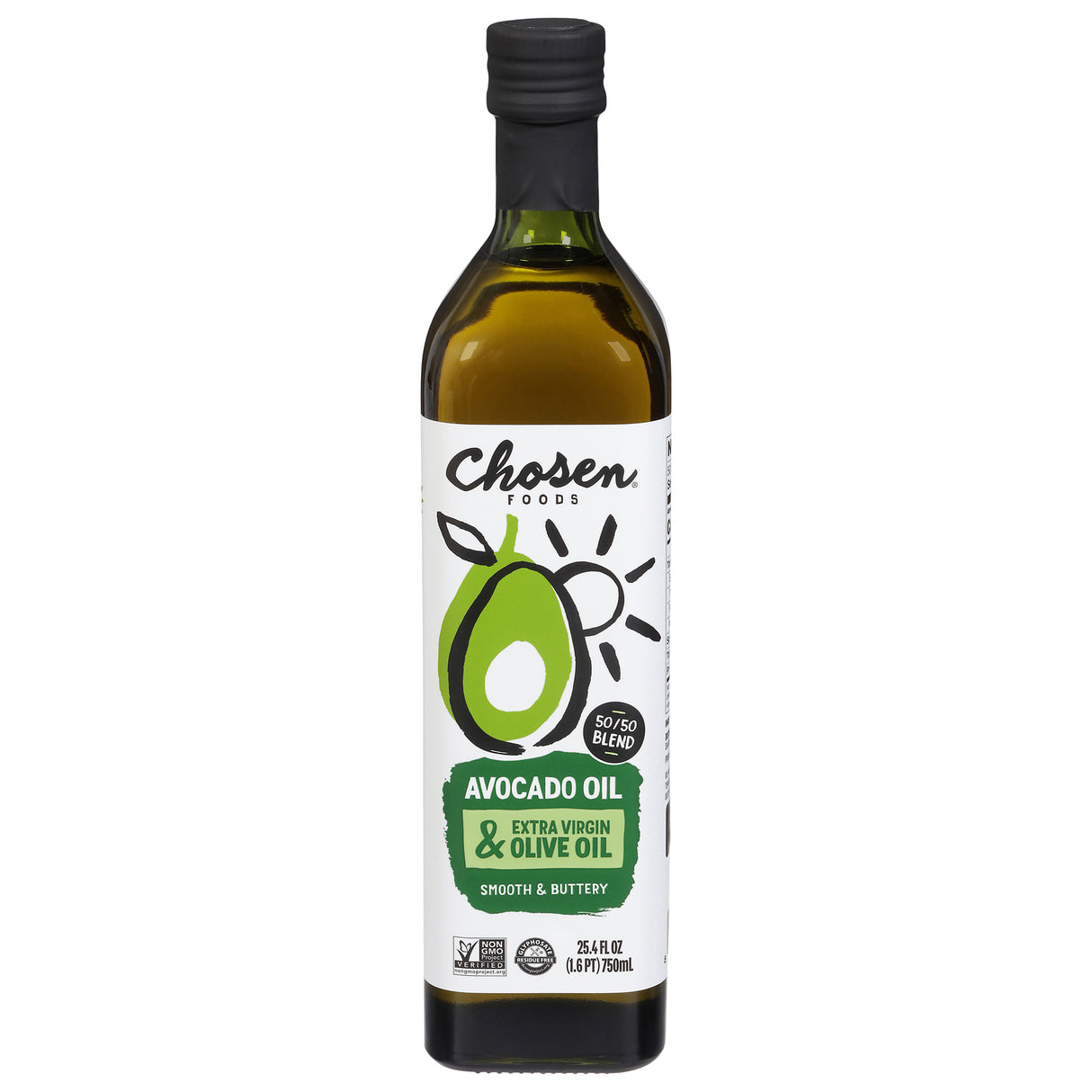 Chosen Foods Avocado & Olive Oil Blend (750 mL, 6 Pack) - Cooking Oil