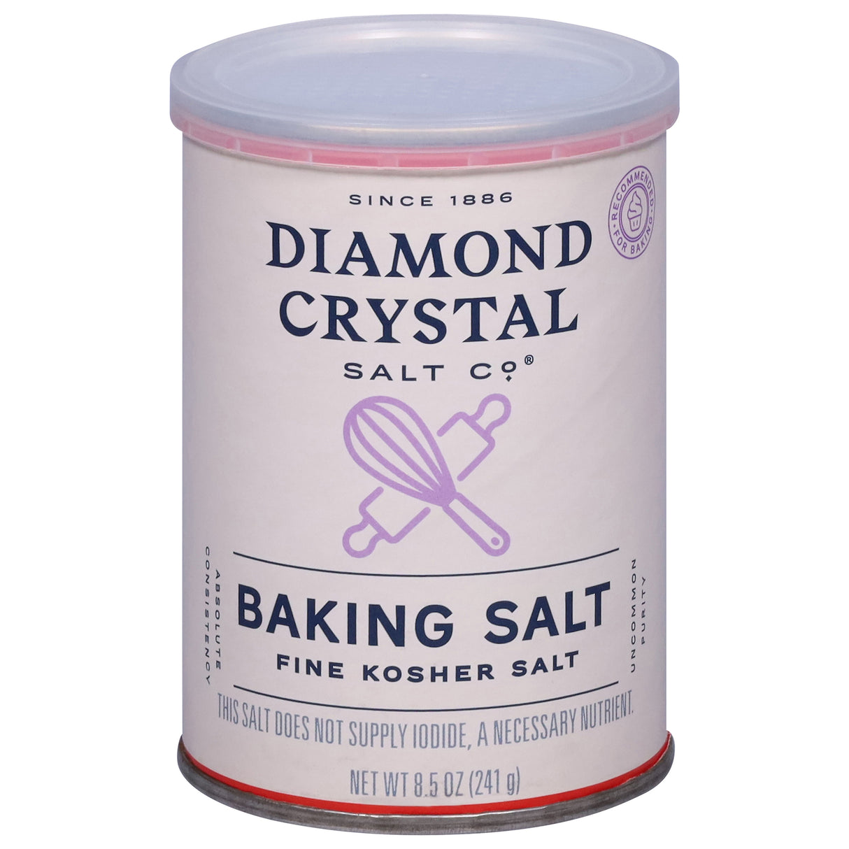 Diamond Crystal Baking Salt: 8.5 oz, 12-Pack | Fine Kosher Salt for Baking