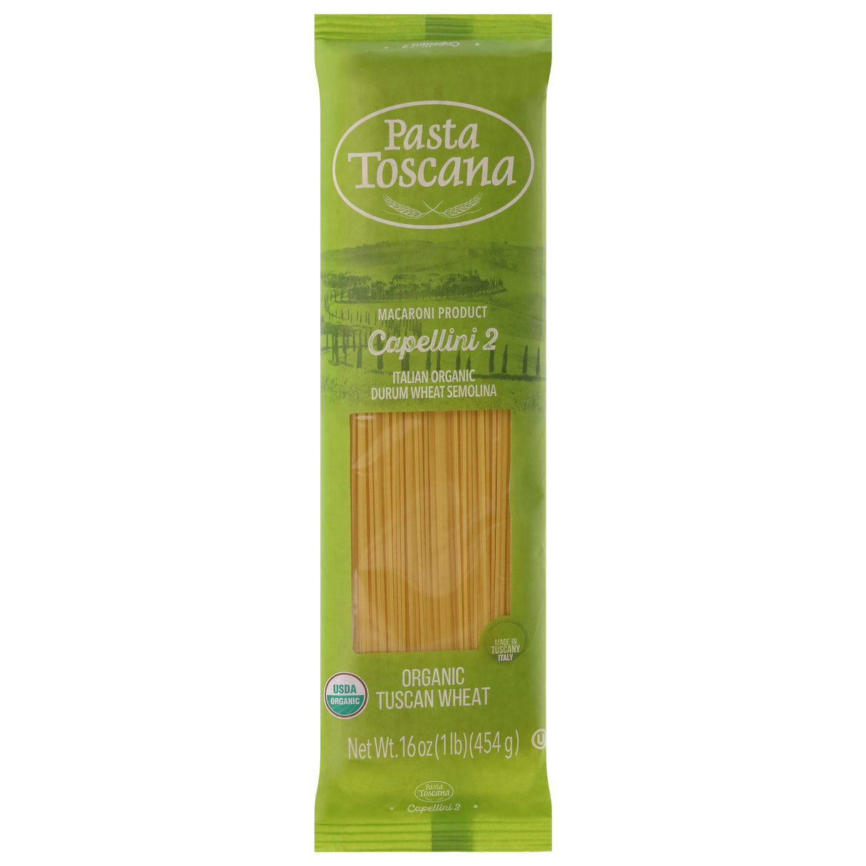 Pasta Toscana Capellini - Authentic Italian Pasta, 12 x 16 oz Value Pack
