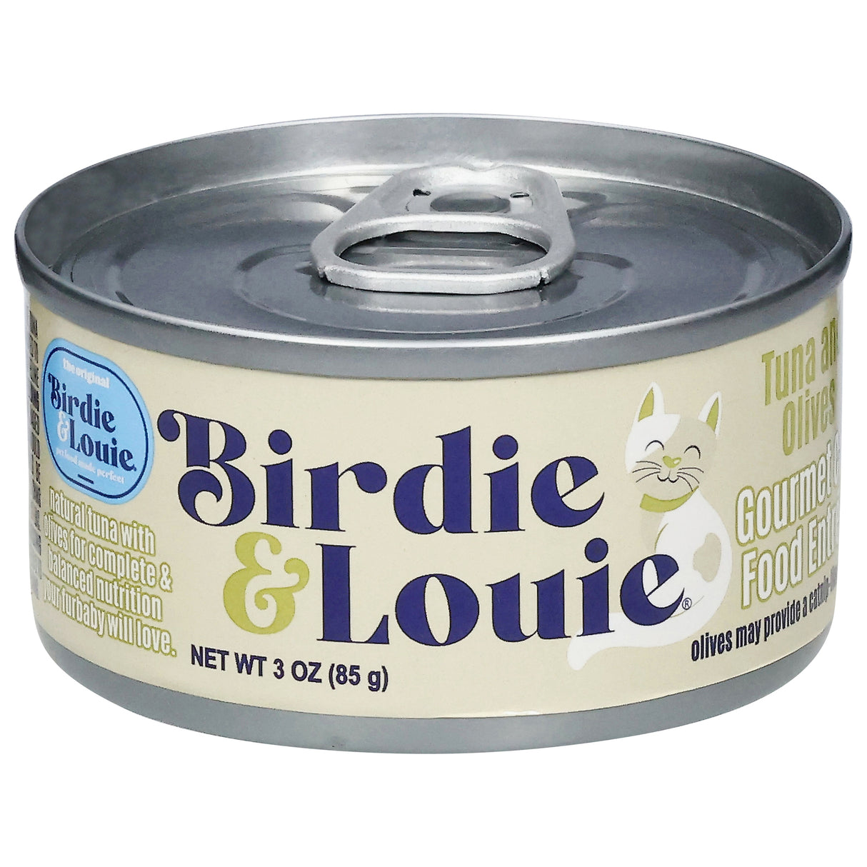 Birdie & Louie Tuna Olivies Cat Food - 12 x 3 oz - Grain-Free & Delicious