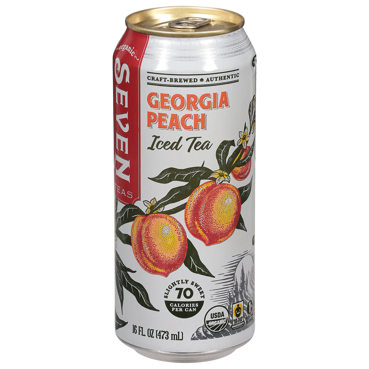 Seven Teas Georgia Peach Tea - 12/16 fl oz