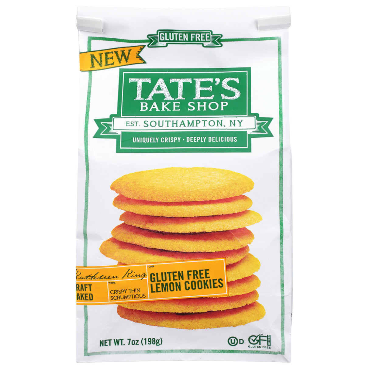 Tate's Bake Shop Gluten-Free Lemon Cookies 6-Pack | Delicious & Zesty!