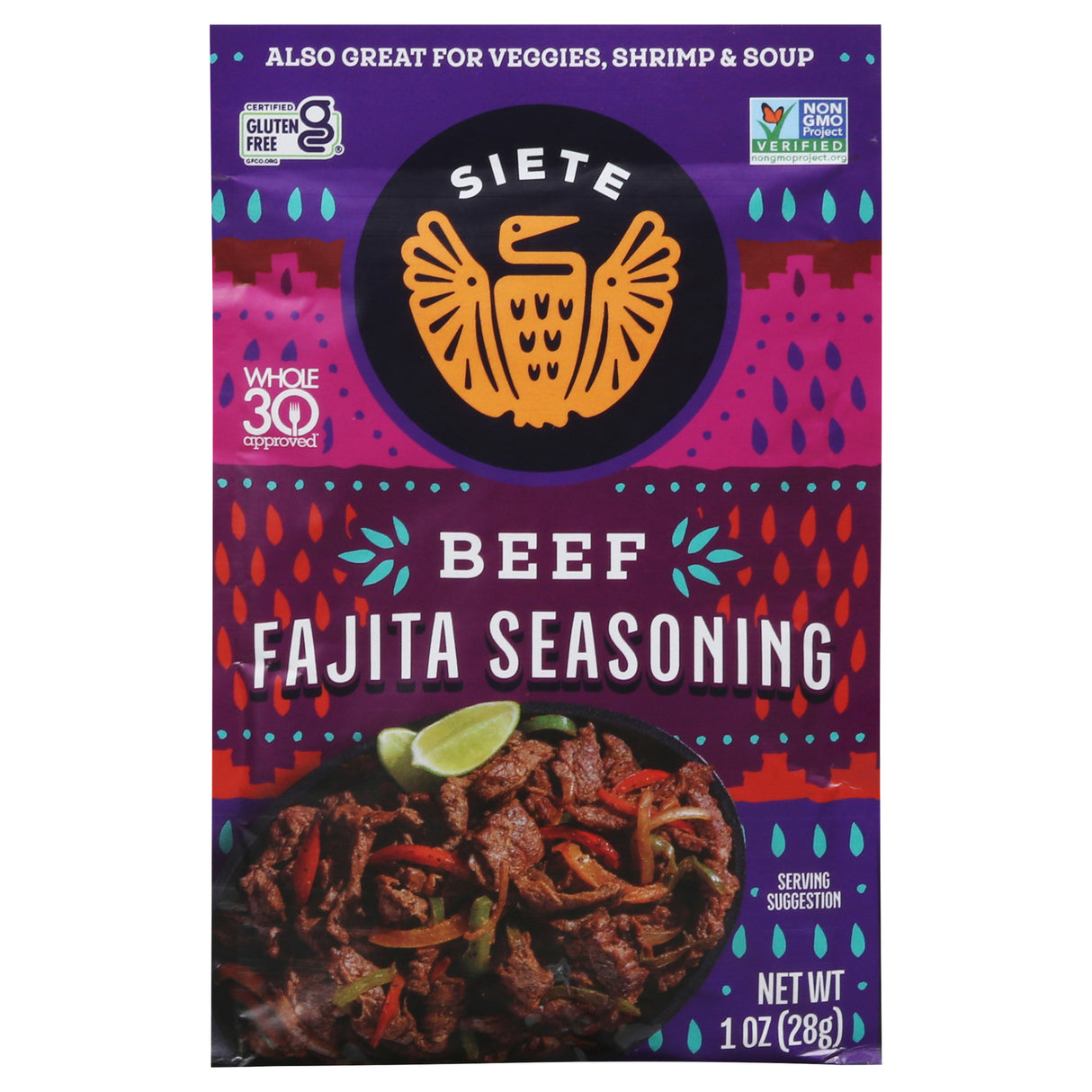 Siete Beef Fajita Seasoning: 12 Pack - Authentic Tex-Mex Flavor! Keto Friendly