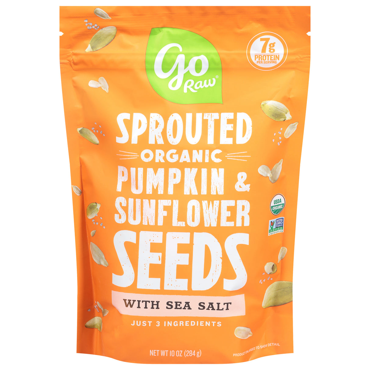 Go Raw Pumpkin & Sunflower Seeds Sea Salt 6 Pouches | Sprouted Seeds