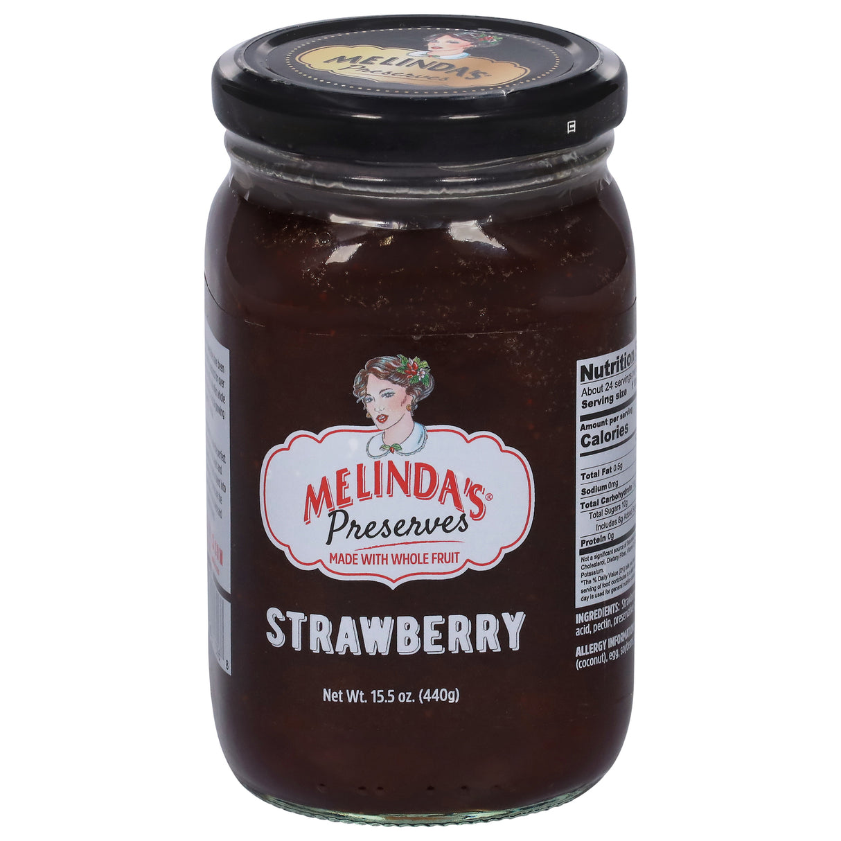 Melinda's Strawberry Preserves (Pack of 6) - 15.5 Oz - All Natural, Premium Fruit Spread