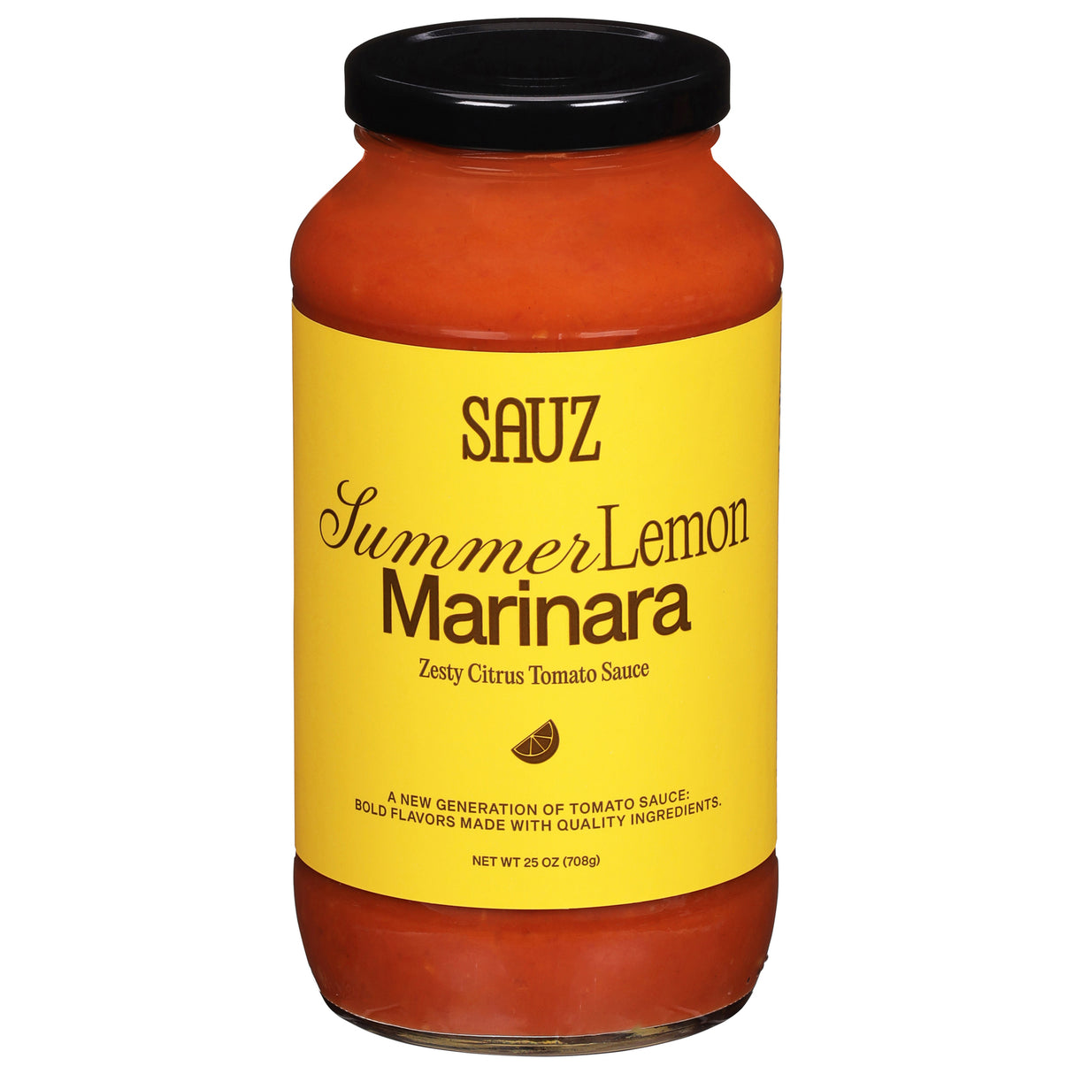 Sauz Summer Lemon Marinara - (Pack of 6) 25 oz - Zesty Pasta Sauce