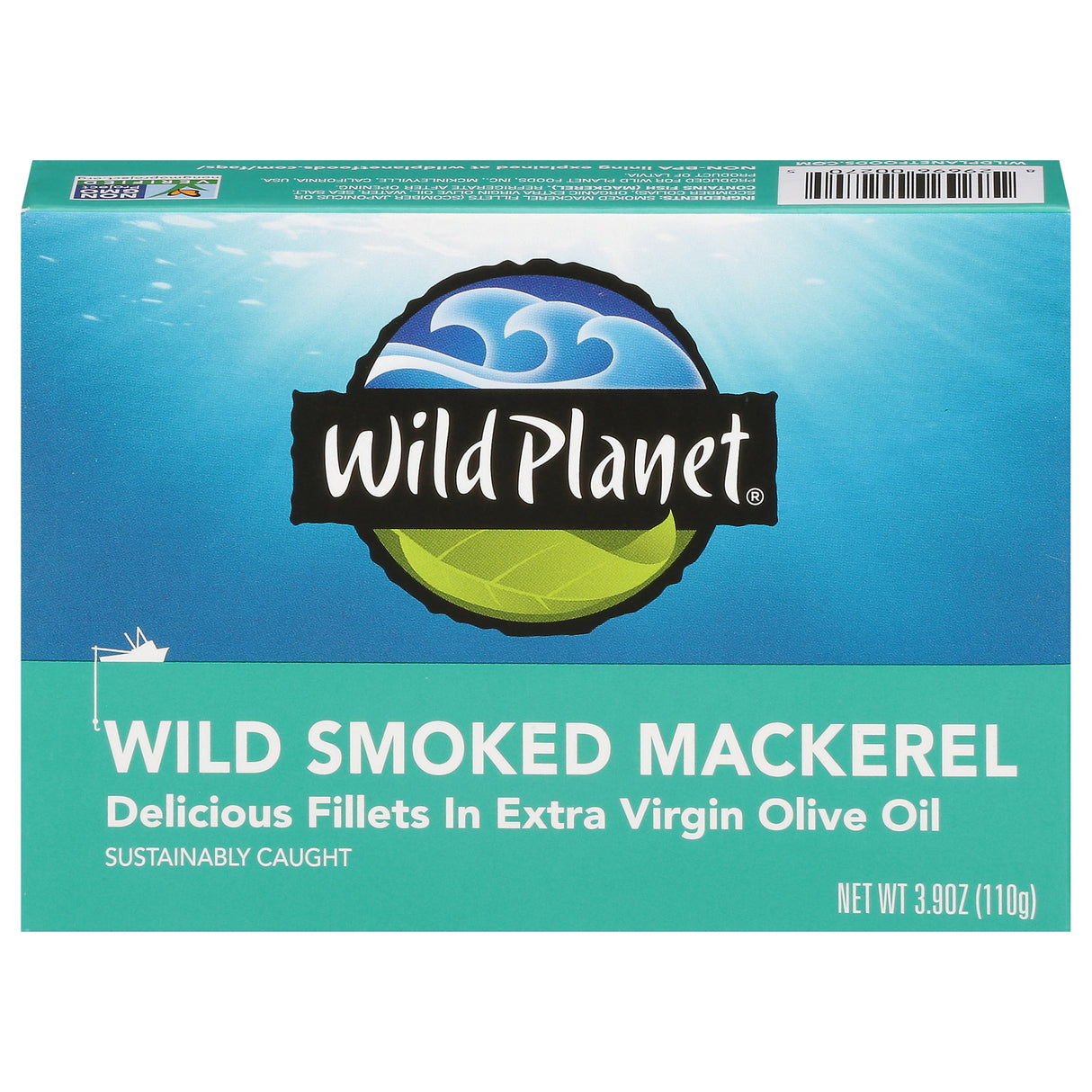 Wild Planet Smoked Mackerel - 12 x 3.9 oz - Sustainably Caught