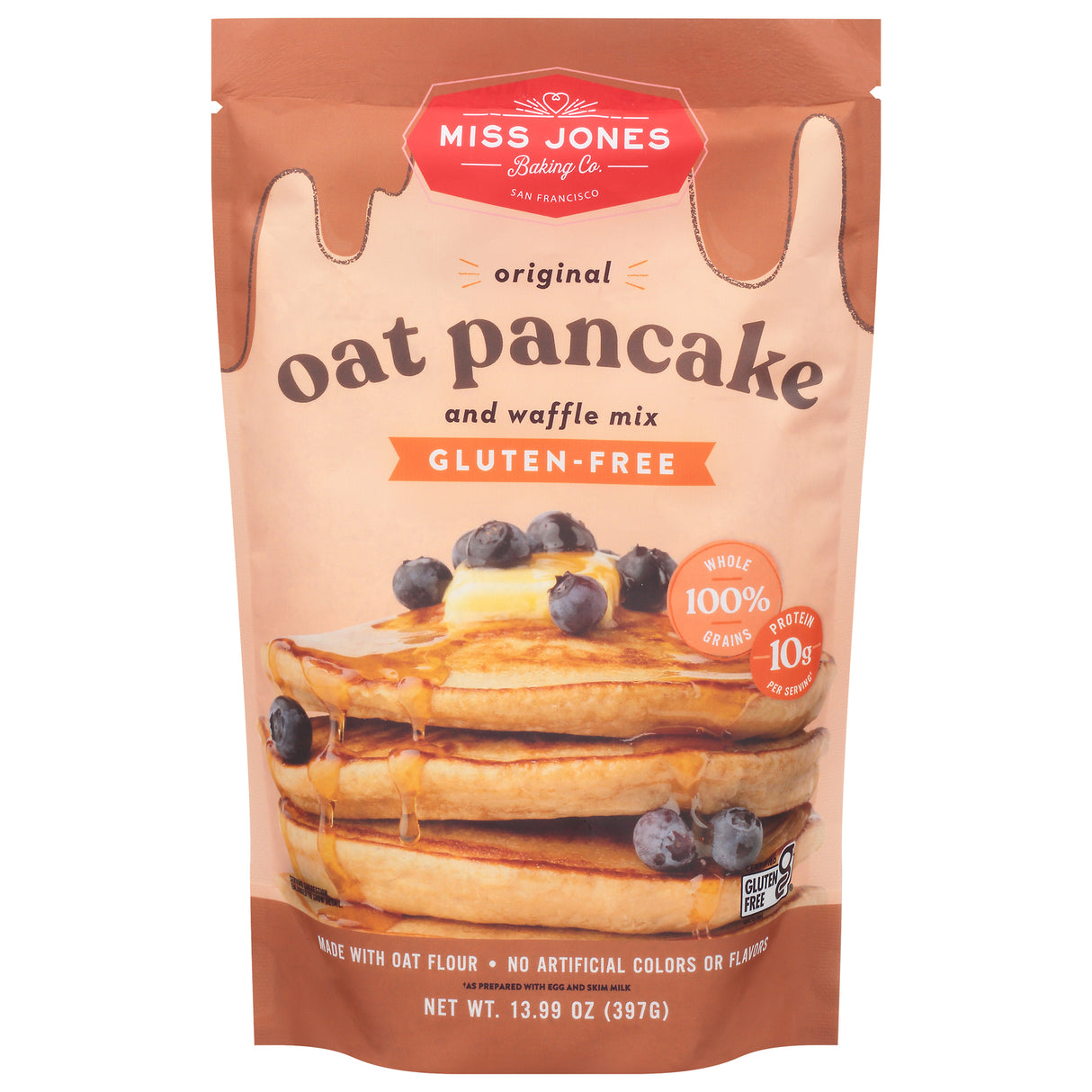 Miss Jones Baking Co. Organic Oat Pancake & Waffle Mix 6 Pack - Buy Now!