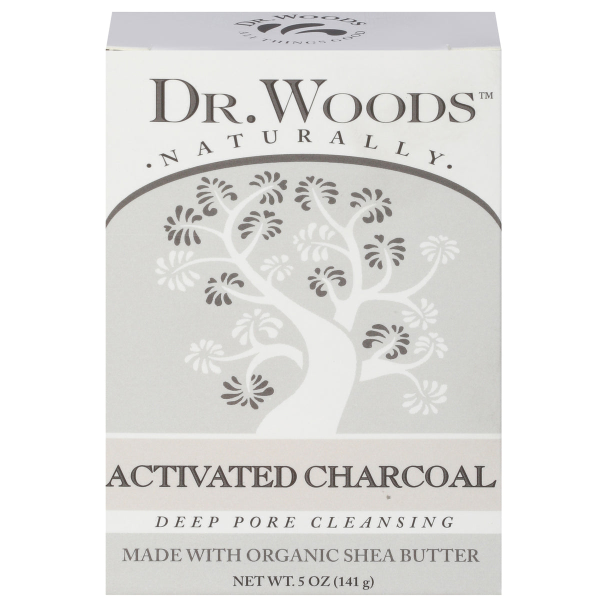 Dr. Woods Activated Charcoal Bar Soap - 5 oz - Detoxifying & Exfoliating
