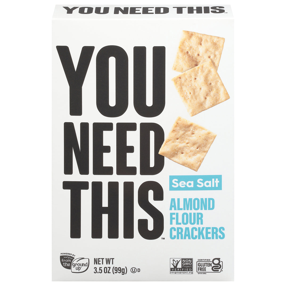 You Need This Cracker Almond Flour Sea Salt - Pack of 6 - 3.5 Oz Crisps