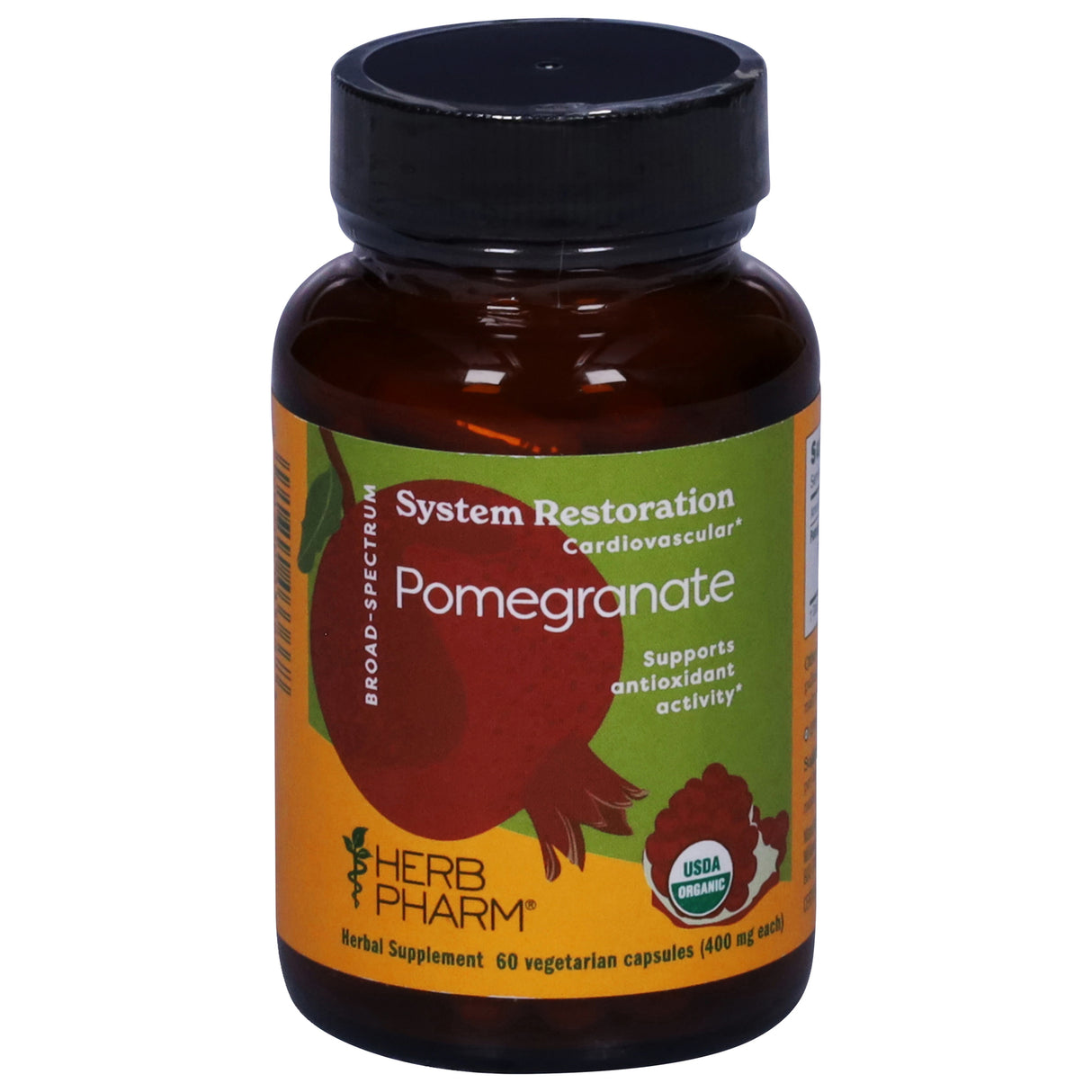 Herb Pharm Pomegranate Organic 2 System Support Capsules - 60 Count
