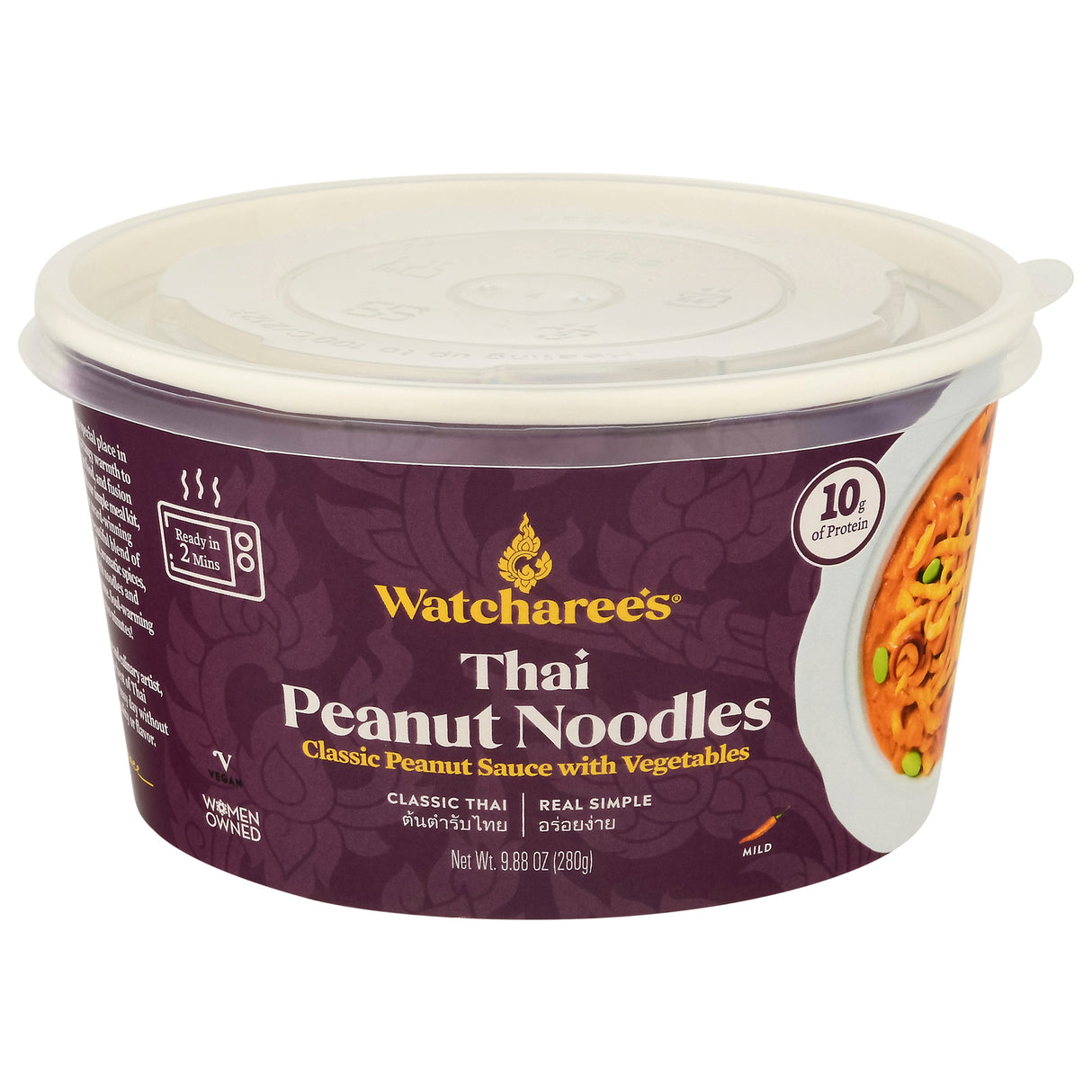 Watcharee's Thai Peanut Noodles Bowl (6-Pack) | Authentic & Flavorful!