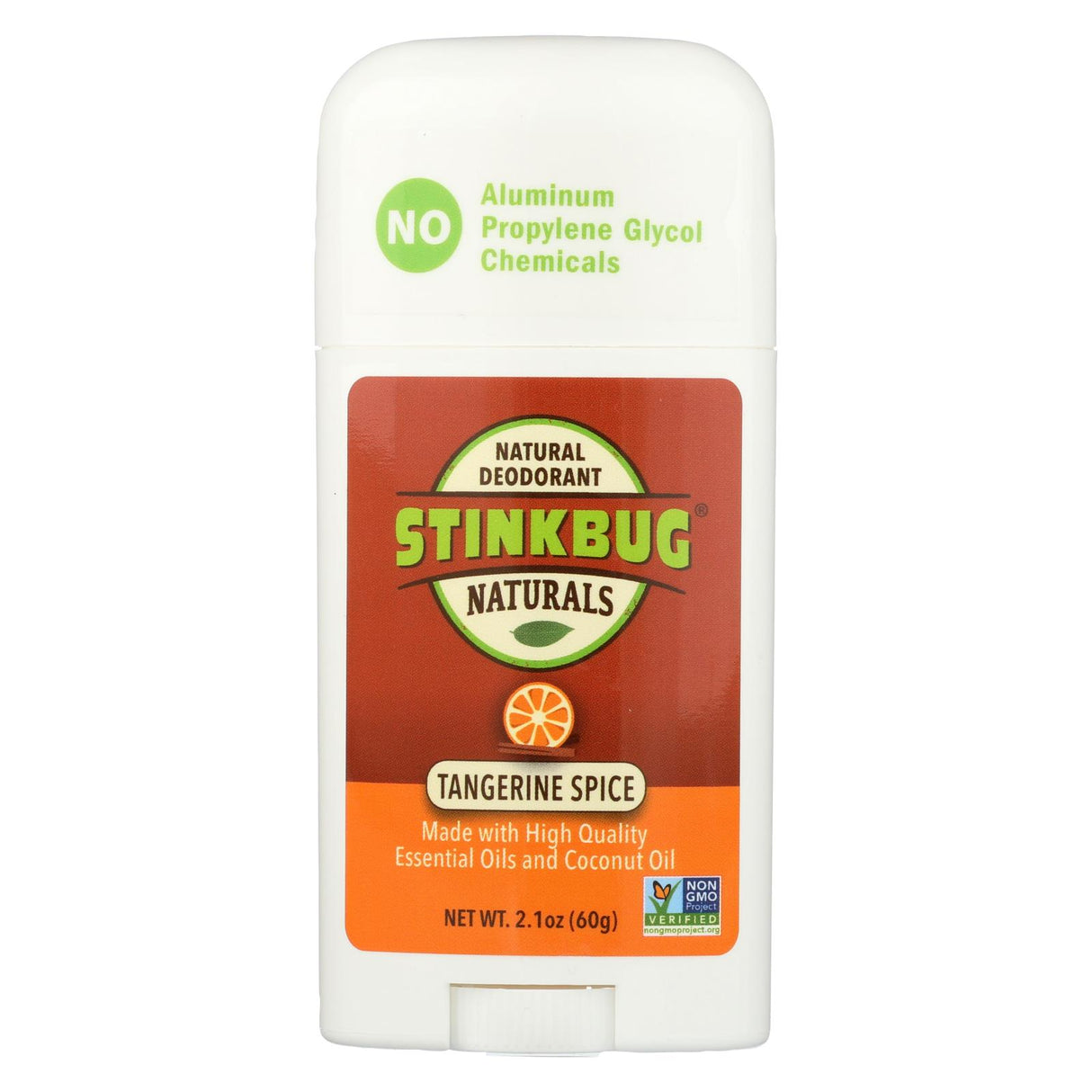 Stinkbug Naturals Tangerine Spice Natural Deodorant, 2.1 oz - Aluminum-Free Odor Protection
