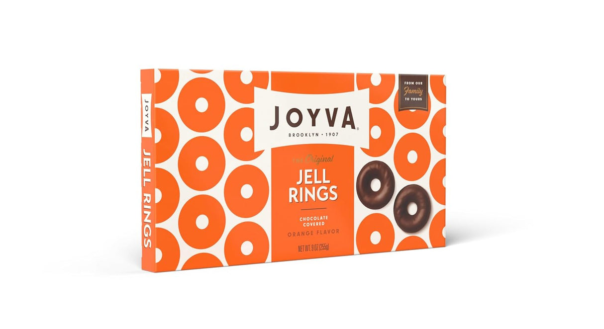 Joyva Orange Ring Jell - 9 Oz Individual Cups - Case of 24 - Cozy Farm