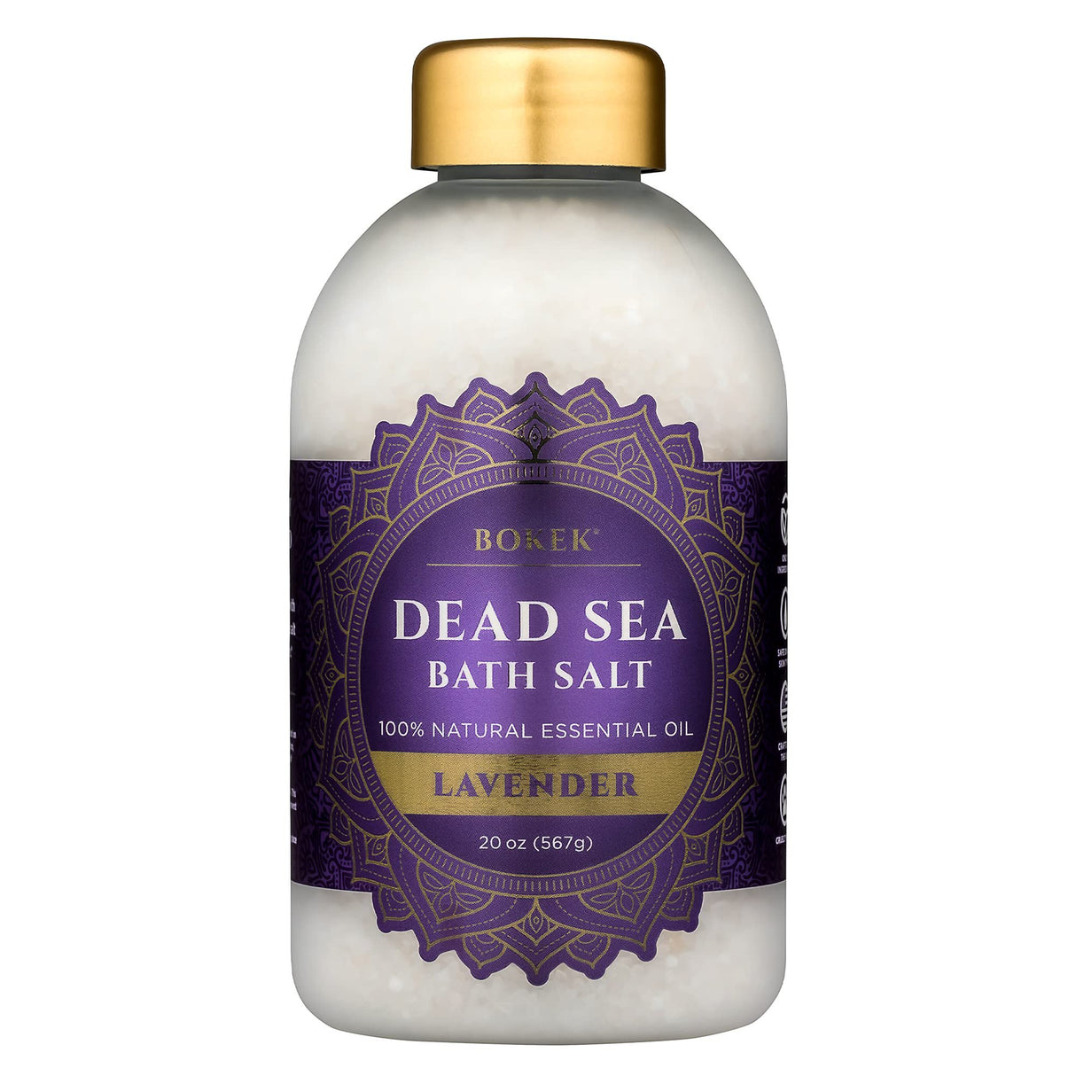 Bokek Dead Sea Lavender Bath Salt - 1 x 21oz Pack - Cozy Farm