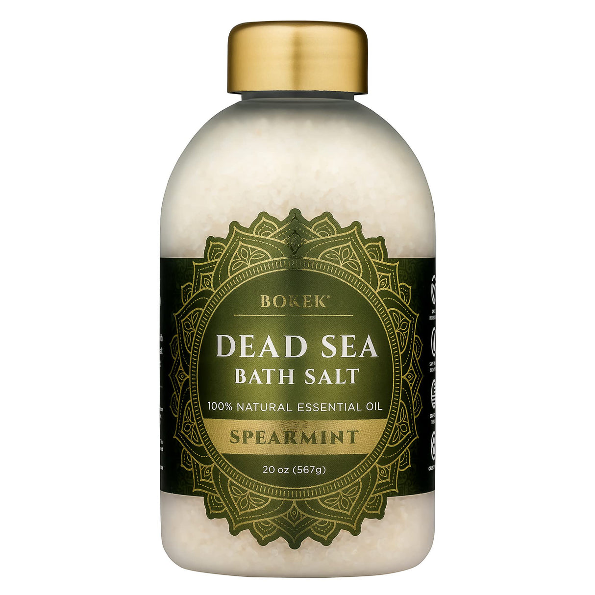 Bokek Dead Sea Bath Salt - Refreshing Spearmint, 21 Oz - Cozy Farm