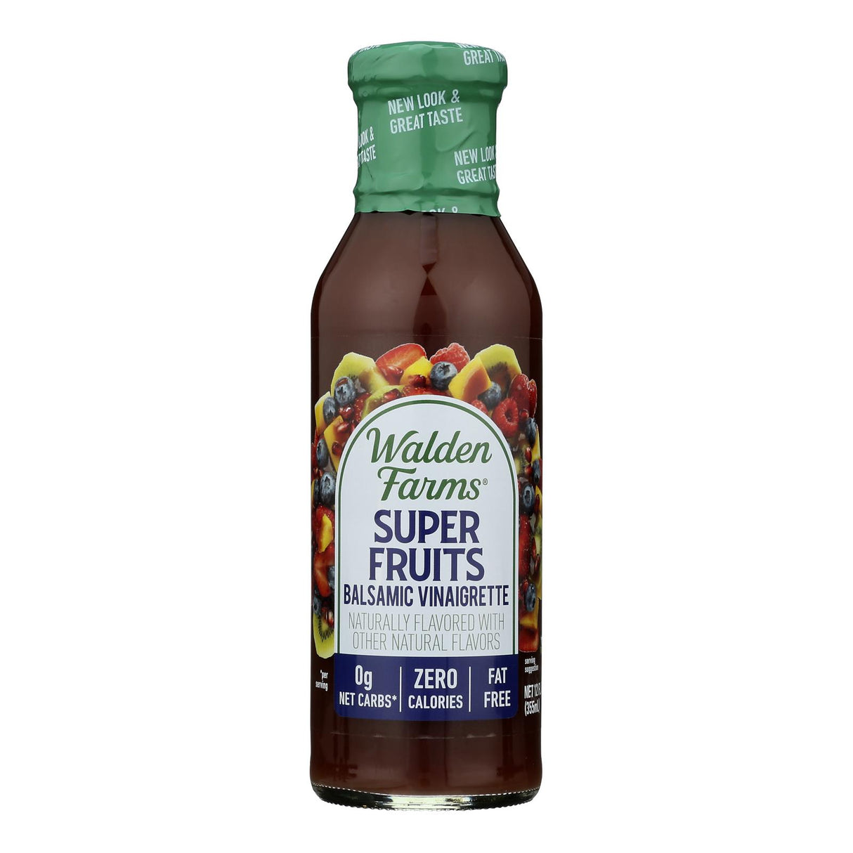 Walden Farms Calorie Free Super Fruits Balsamic Vinaigrette - Case Of 6 - 12 Fz