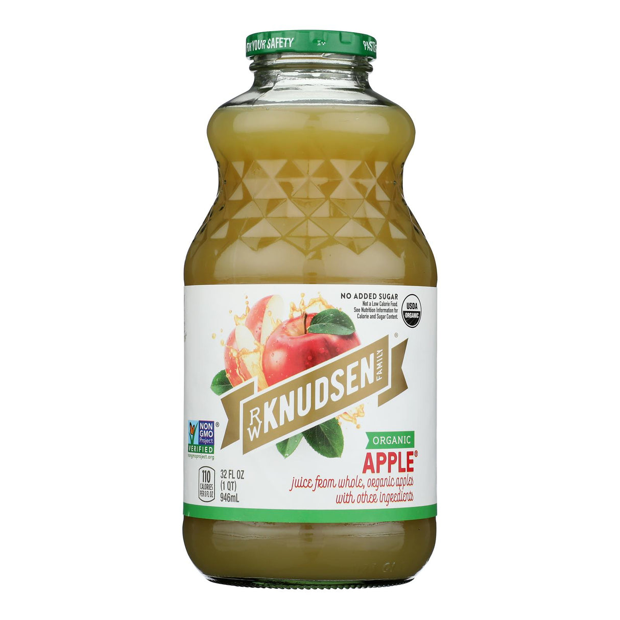 Rw Knudsen Organic Apple Juice - Case Of 6 - 32 Fz