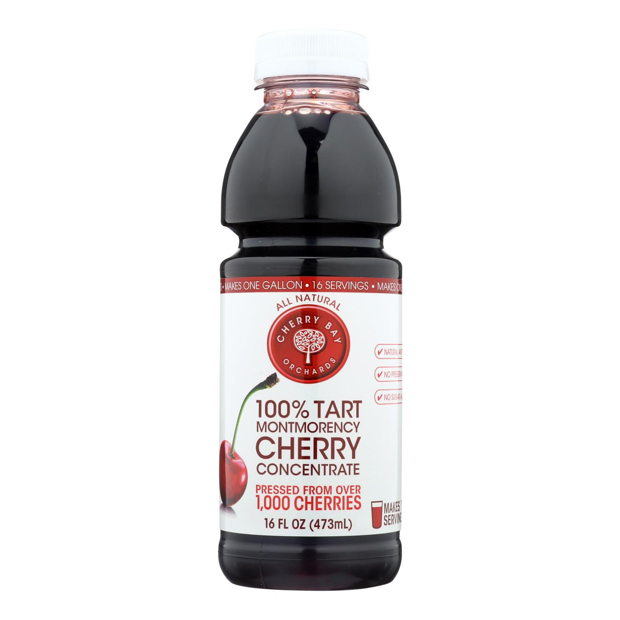 Cherry Bay Orchards Tart Montmorency Cherry Concentrate - Case Of 6 - 16 Fz