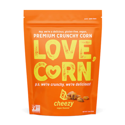 Love Corn Cheezy Roasted Corn (Pack of 10 - 1.6 Oz) - Cozy Farm
