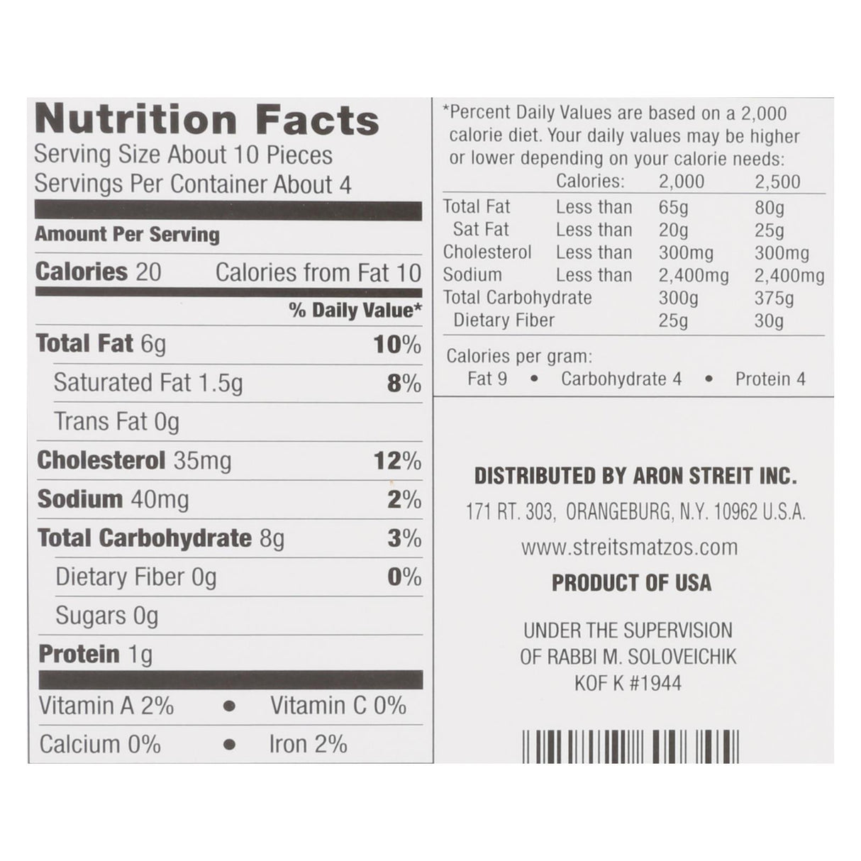 Streit's Large Soup Nuts, Case of 12 (1.75 Oz Packages) - Cozy Farm