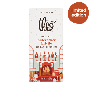 Theo Chocolate - Bar Ntcrkr Brttl 55% (Pack of 12) 2.8 Oz - Cozy Farm