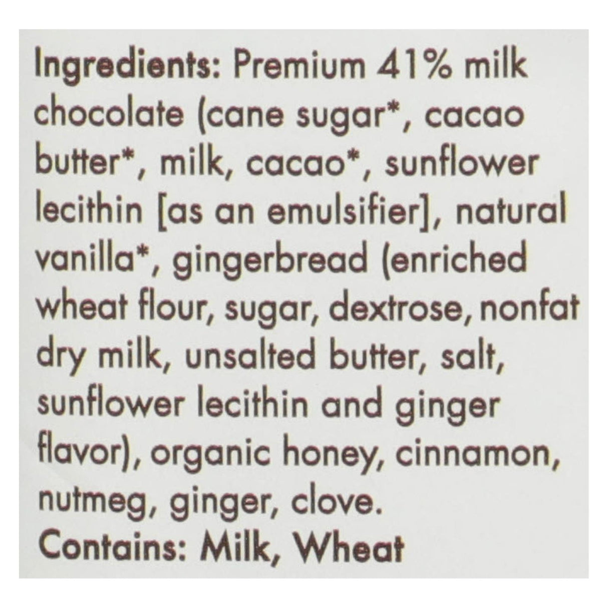 Chuao Chocolatier Crispy Honey Gingerbread Bits Wrapped In Milk Chocolate - Case Of 12 - 2.8 Oz - Cozy Farm