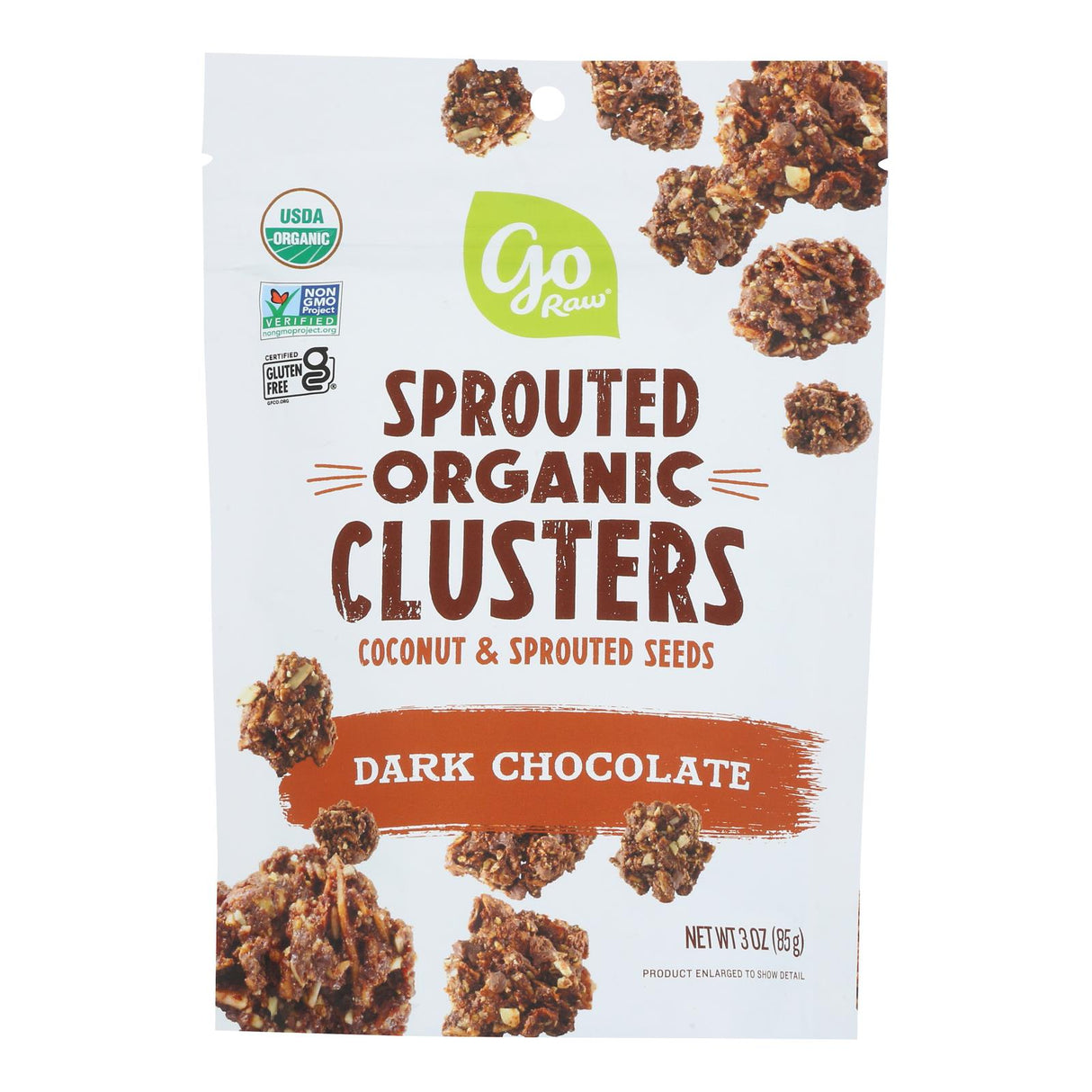 Go Raw Clusters Coconut & Dark Chocolate, 3 Oz (Pack of 6) - Cozy Farm
