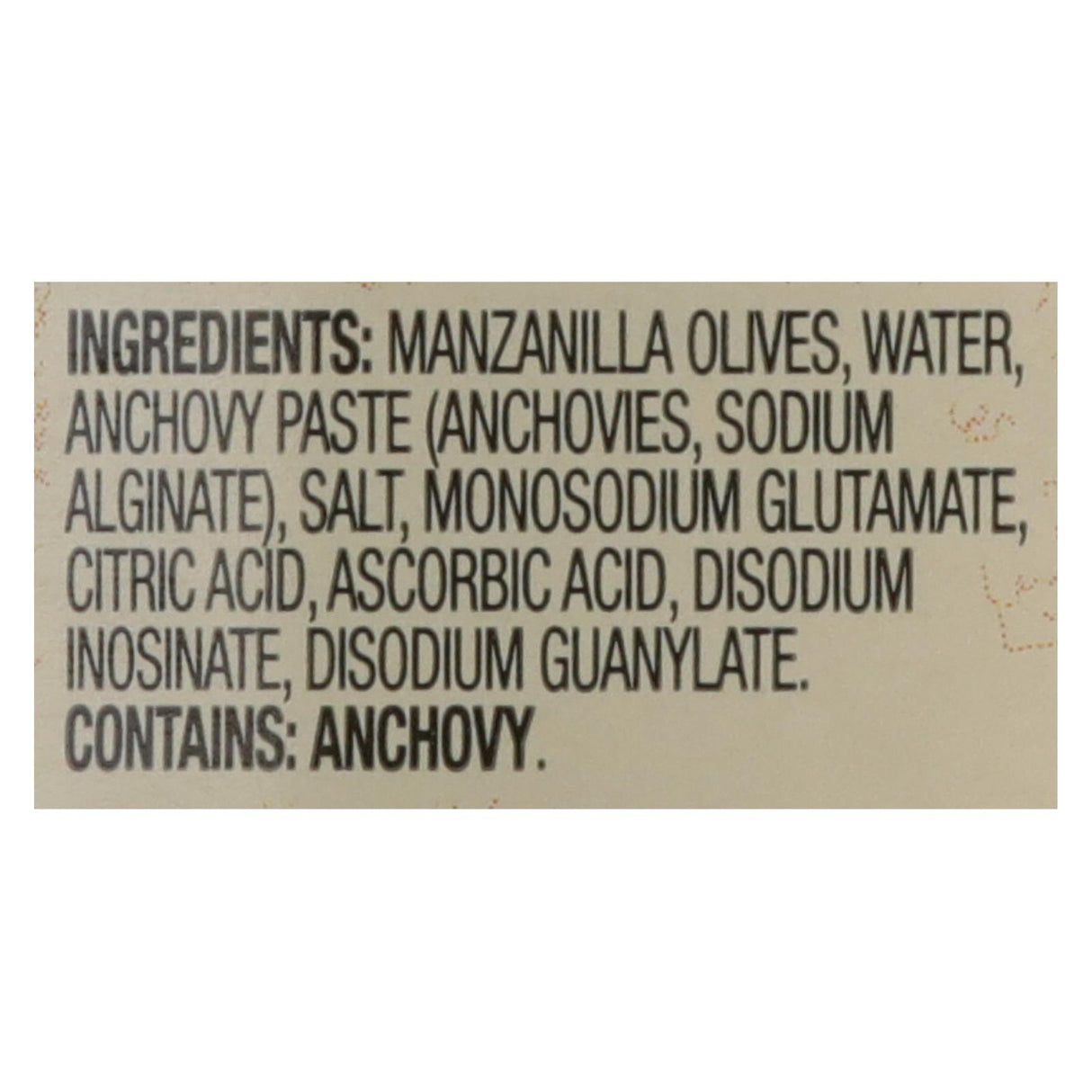 Reese's Olives, Manzanilla Stuffed With Minced Anchovy - Case Of 12 - 10 Oz - Cozy Farm