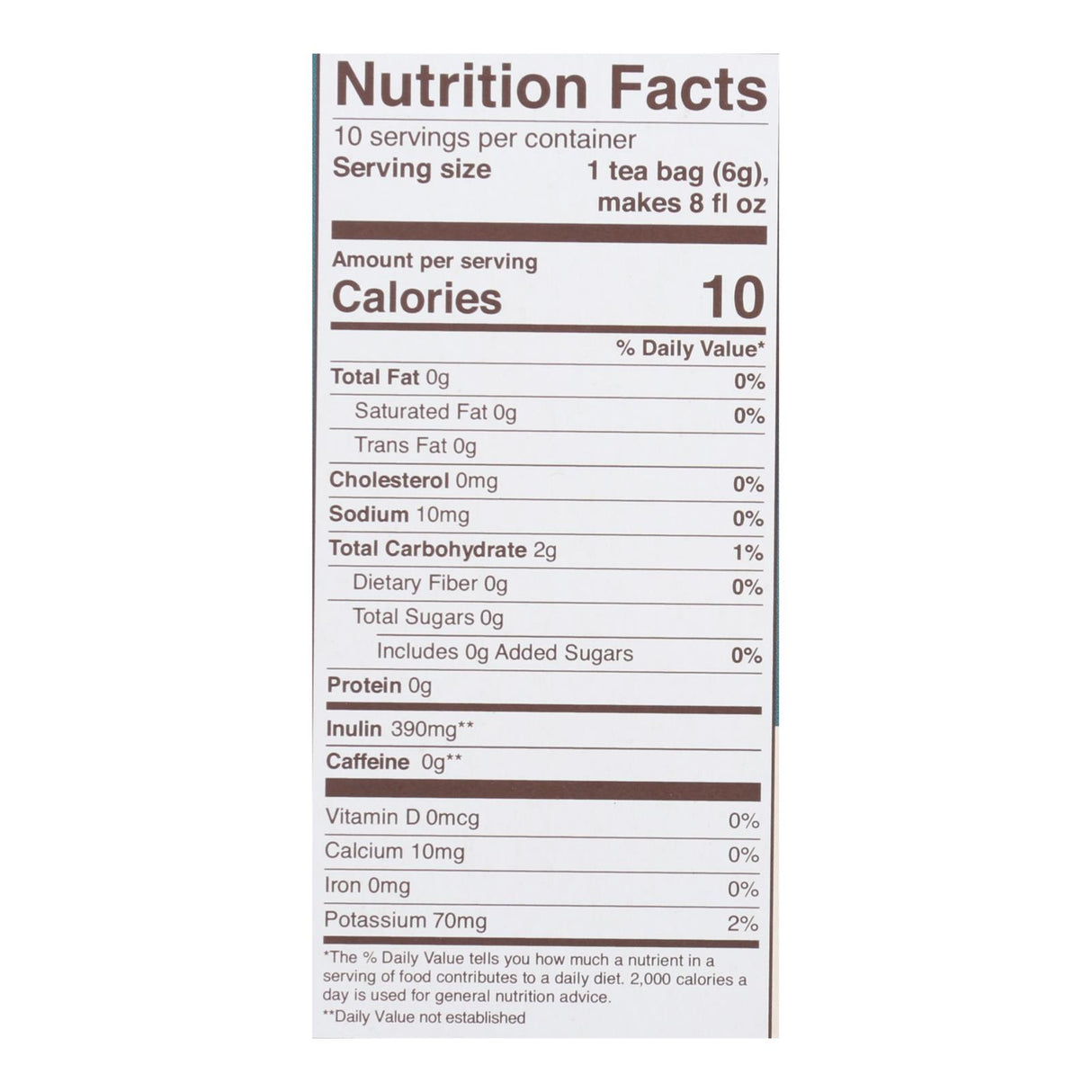 Teeccino Organic Chircory Herbal Tea - Dandelion Turmeric - Case Of 6 - 10 Bag - Cozy Farm