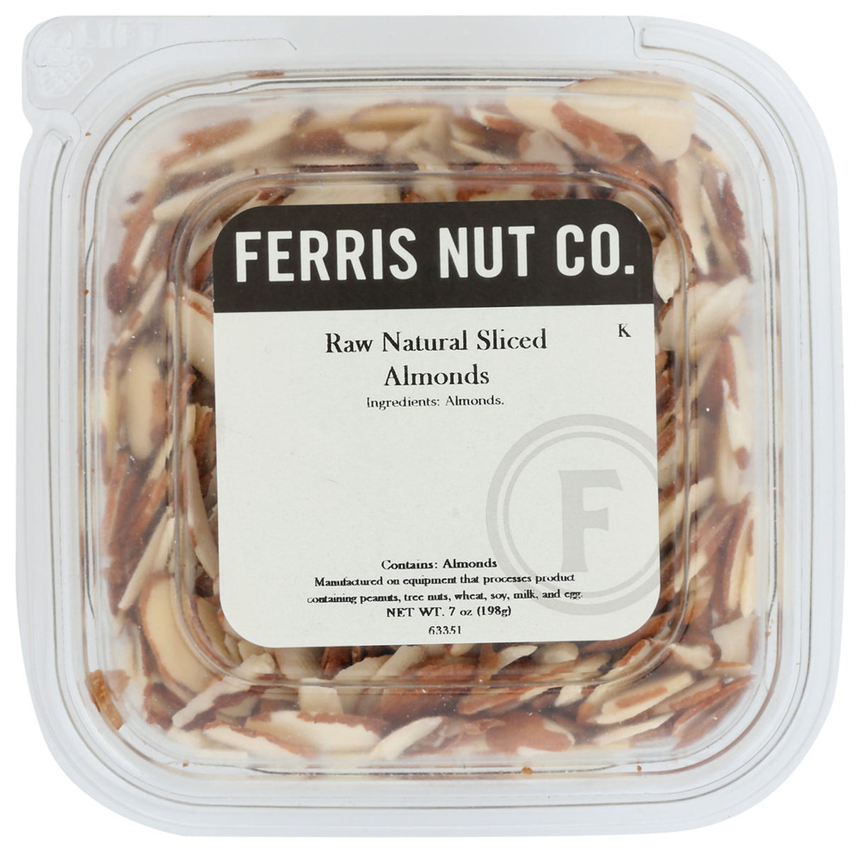 Ferris Nut Co. - Natural Sliced Almonds, 12 oz (Pack of 12) - Baking and Snacking