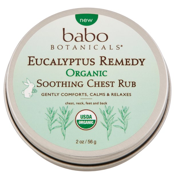 Babo Botanicals Eucalypts Chest Rub (Pack of 6 - 2 oz Tubs) - Cozy Farm