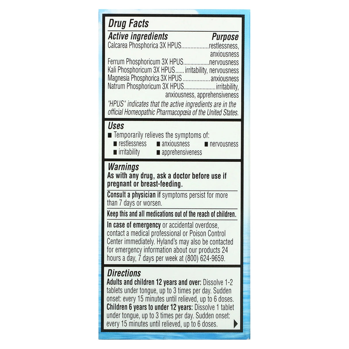 Hyland's Nerve Tonic Tablets, Non-Habit Forming Relief, 50 Ct - Cozy Farm