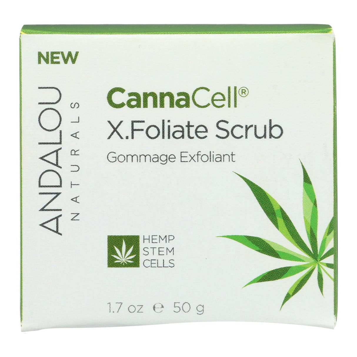 Andalou Naturals Cannacell Detoxifying X.foliate Scrub - 1.7 Oz - Cozy Farm