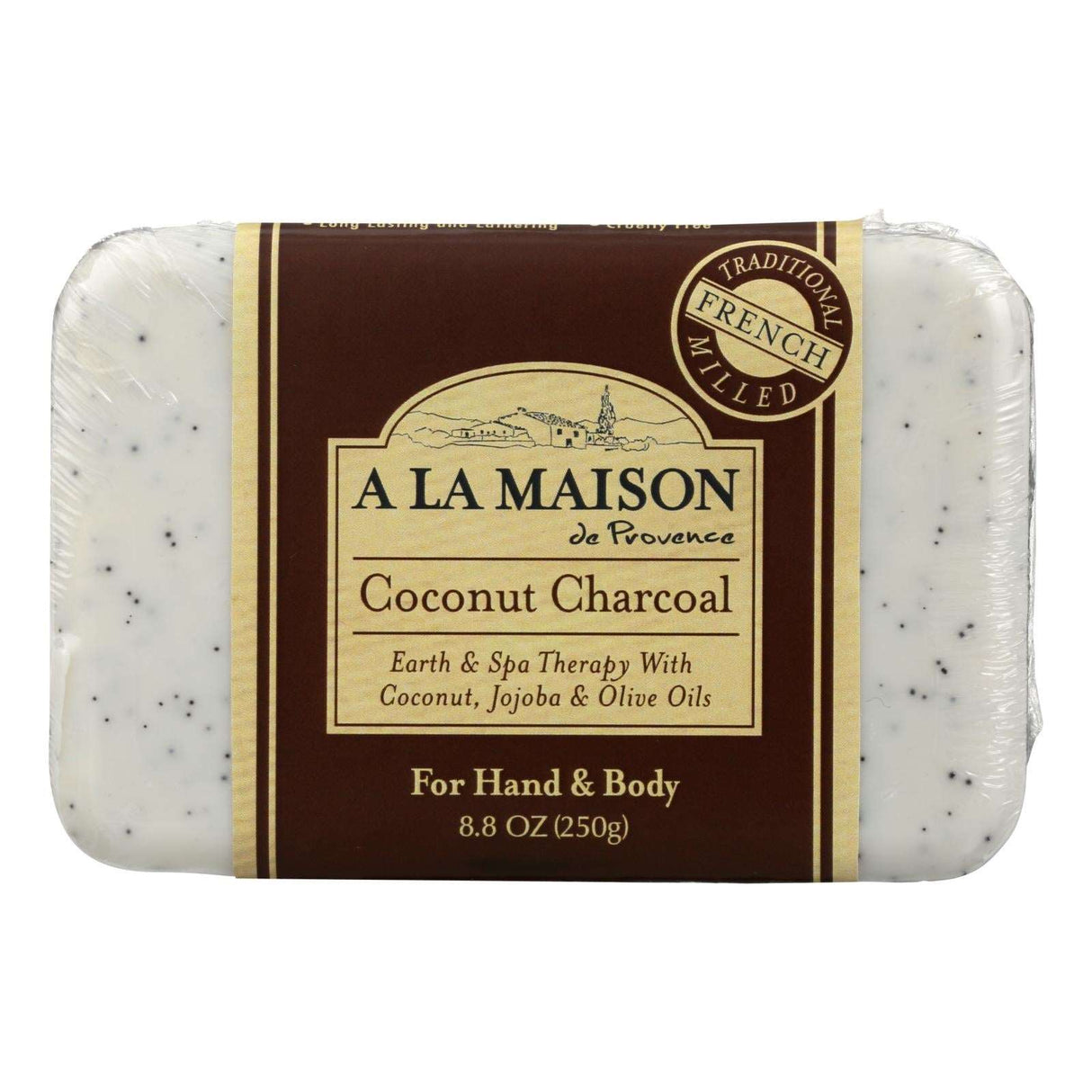 A La Maison Coconut Charcoal Detoxifying Bar Soap (Pack of 8.8 Oz.) - Cozy Farm