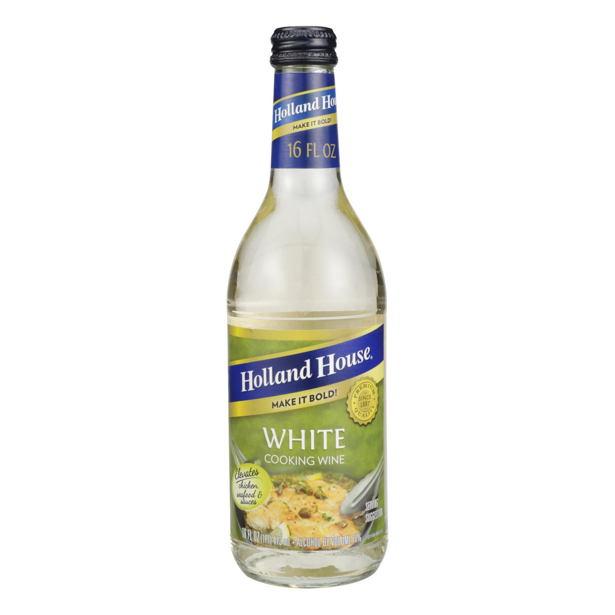 Holland House White Cooking Wine - Case of 12 - 16 Fl Oz - Cozy Farm