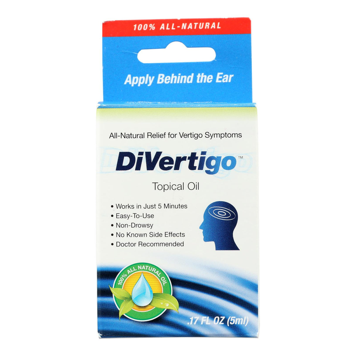 DiVertigo - Essential Topical Oil Blend for Vertigo & Dizziness Relief (0.17 fl oz - Pack of 3)