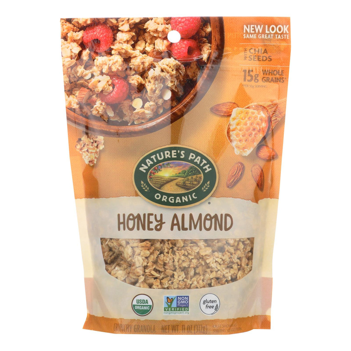 Nature's Path Organic Honey Almond Granola, 8-Pack of 11 Oz. Bags - Cozy Farm