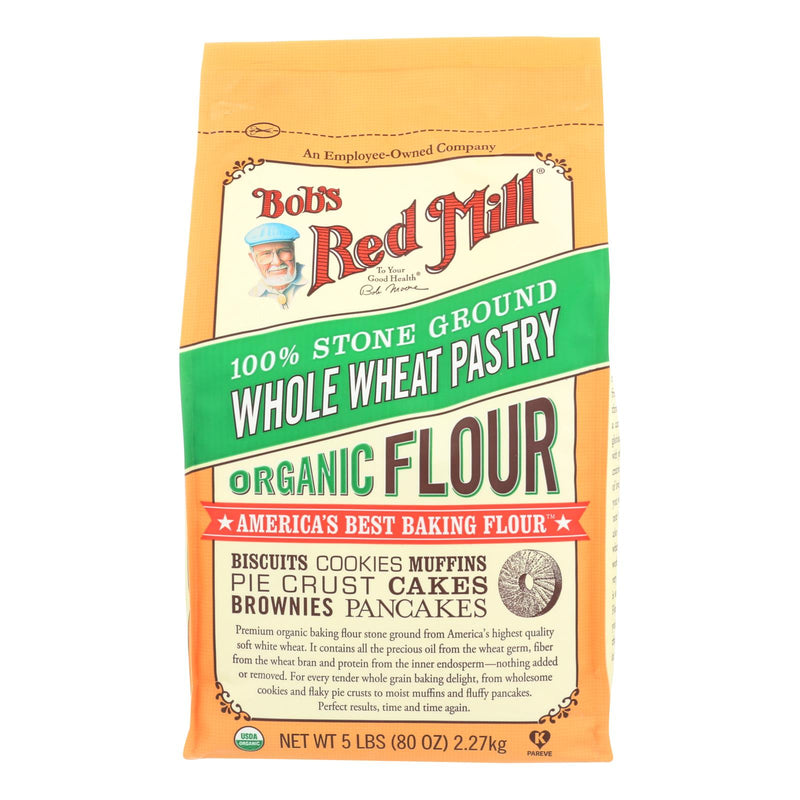 Bob's Red Mill Organic Whole Wheat Flour, 5 Lb (Pack of 4), Whole Wheat Flour, Organic - Cozy Farm 